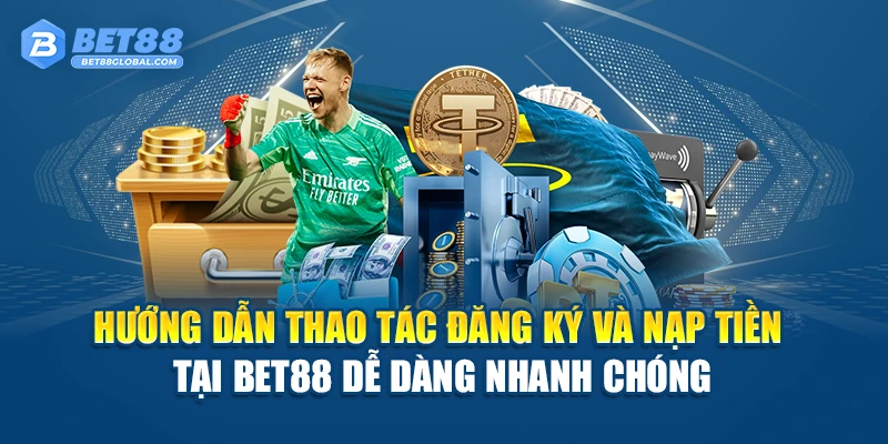 Hướng dẫn thao tác đăng ký và nạp tiền tại BET88 dễ dàng nhanh chóng